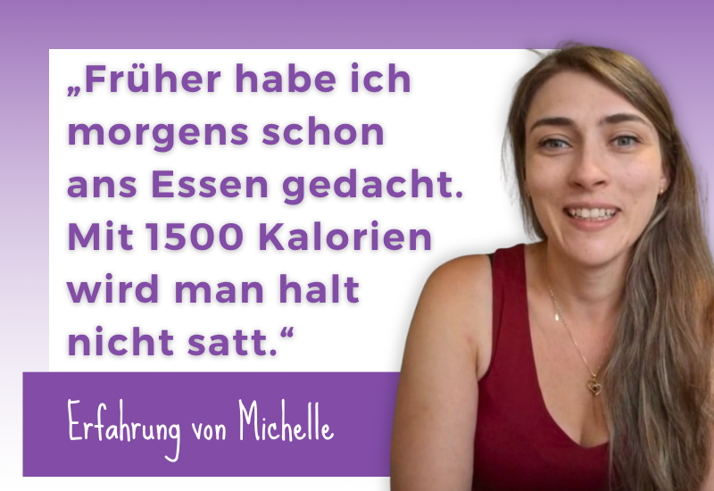 Gewichtsverlust mit 900 Kalorien mehr (von 1500 auf 2400)